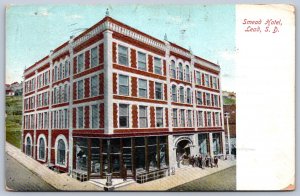 K46/ Lead South Dakota Postcard c1910 Smead Hotel Building 219