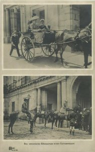 The Spanish royal couple Alfonso XIII & Victoria Eugenie on their honeymoon 1906 