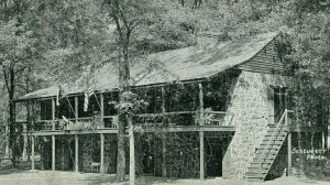 Postcard Antique View of The Old Stone Fort , Nacogdoches,TX.     P4