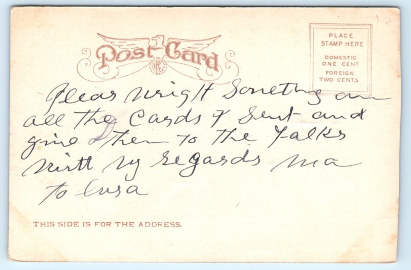 Kenosha WI Wisconsin  Park Avenue Postcard