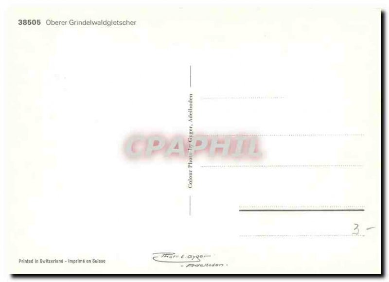 Postcard Modern Oberer Grindelwaldgletscher