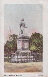 Isaac Watts Statue Memorial Southampton Antique Postcard