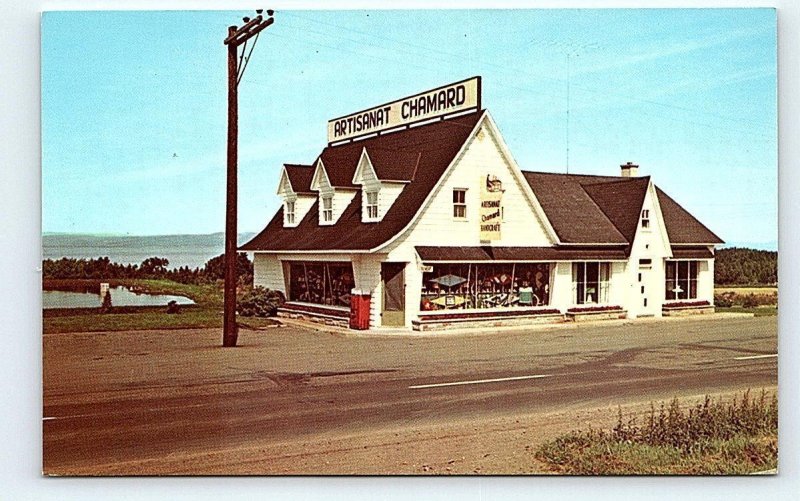 SAINT-JEAN-PORT-JOLI, Quebec Canada ~ ARTISANAT CHAMARD CRAFTS Coke  Postcard