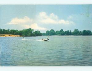 Pre-1980 BOAT & WATER SKIING ON SILVER LAKE Dover Delaware DE t5378