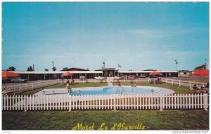 Swimming Pool, Motel Le d' Iberville, Iberville, Quebec,  Canada,  40-60s