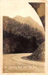 Great Smoky Mts Park Tennessee Chimney Tops Real Photo Antique Postcard K87795