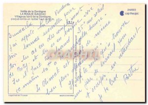 Postcard Modern Vallee Dordogne La Roque Gageac Village on the Dordogne plate...