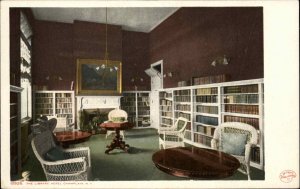 Bluff Point NY Library Champlain Hotel #10926 c1910 Detroit Publishing Postcard