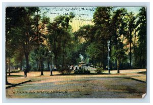 1910's Forsyth Park Entrance, Savannah, GA. Postcard F110E