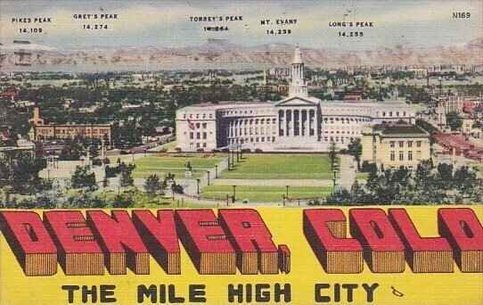 The Mile High City Denver Colorado 1949