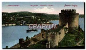 Postcard Old Constantinople Roumeli Hissar Bosporus Turkey