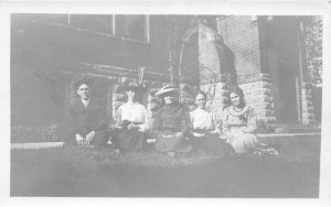 J21/ St Marys Ohio RPPC Postcard c1910 Women Gathing Smile  131