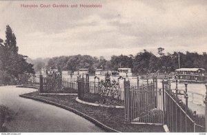 ENGLAND, 1900-1910's; Hampton Court Gardens And Houseboats