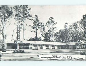 Unused 1940's PARK LANE COURT MOTEL Ocala Florida FL s5154