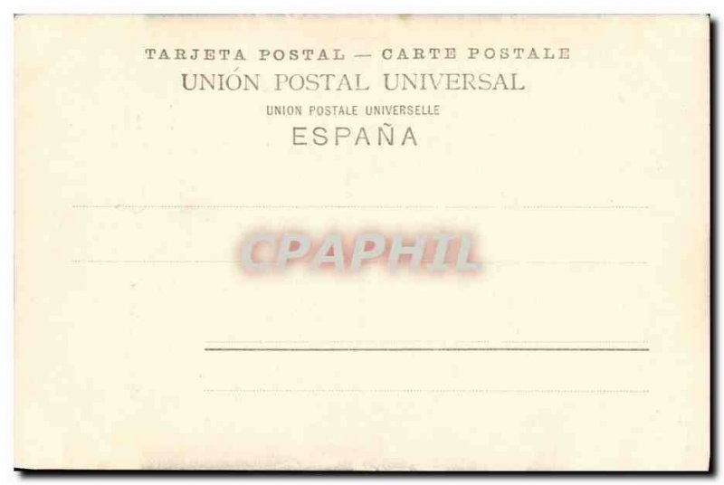 Old Postcard Casa Consistorial Fuenterraba