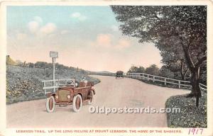 Lebanon Trail, Up the Long Incline Mount Lebanon, NY, USA 1917 Missing Stamp 