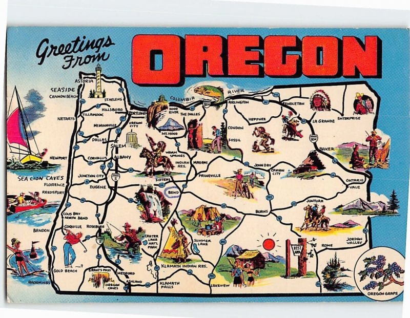 Postcard Greetings From Oregon