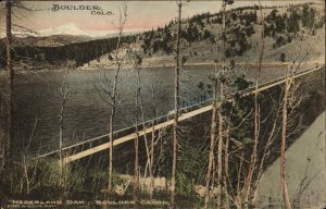 Boulder Colorado CO Nederland Dam Boulder Canon c1910 Vintage Postcard