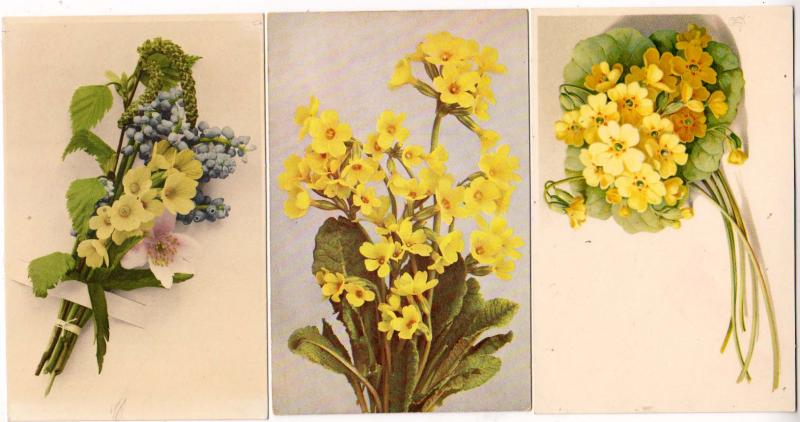 3 - Cards with Yellow Flowers