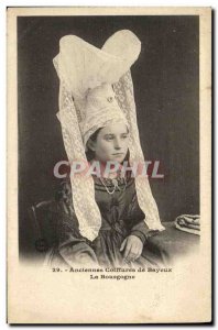 Old Postcard Old Bayeux Bayeux Hairstyles Burgundy Folklore Costume Cap