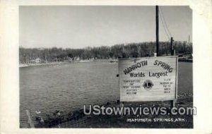 Real Photo  - Mammoth Spring, Arkansas AR  