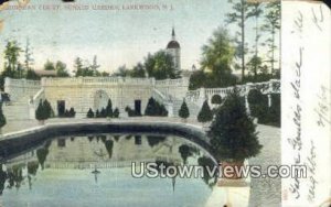 Georgian Court, Sunken Garden in Lakewood, New Jersey