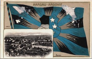 Switzerland Aargau Argovie Vintage Postcard C133