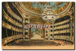 CARTE Postale Old Paris Opera Interior