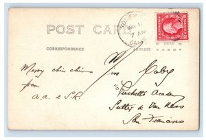 c1910 RPPC Nevada Falls CA Postcard F112E