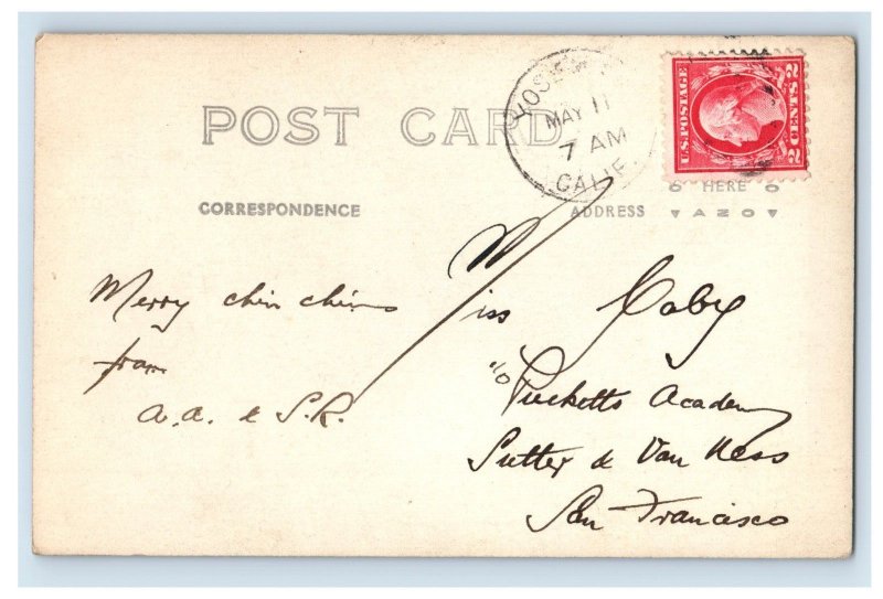 c1910 RPPC Nevada Falls CA Postcard F112E