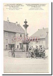 Massevaux Postcard Old Fountain on the main square of Massevaux The American ...