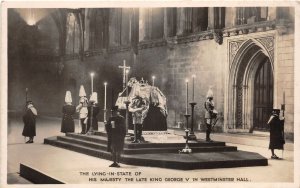 br109168 lying in state royalty king george V westminster london funeral