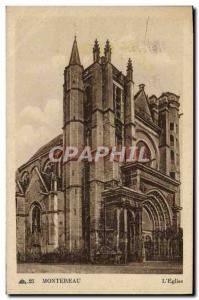 Old Postcard Montereau L & # 39Eglise