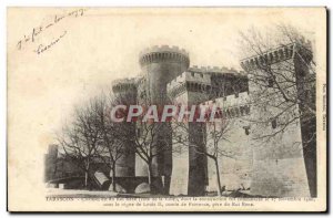 Old Postcard Tarascon Chateau said King Rene