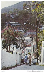 ST. THOMAS, U.S. Virgin Islands, Hilly Street,  40-60s