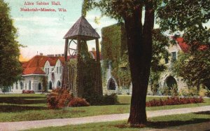 Nashotah Mission WI-Wisconsin, 1908 Alice Sabine Hall Landmark Vintage Postcard