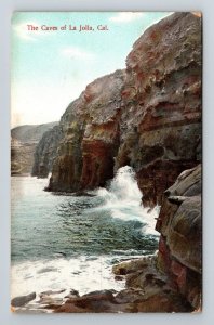 La Jolla CA-California, The Caves Vintage Postcard 