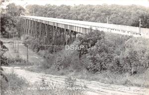 C18/ Eldora Iowa Ia Real Photo RPPC Postcard 1946 High Bridge