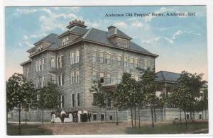 Old People's Home Anderson Indiana 1910c postcard