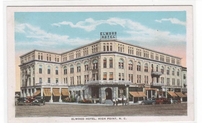 Elwood Hotel High Point North Carolina 1920s postcard