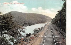 Railroad - Lehigh River, Pennsylvania PA  