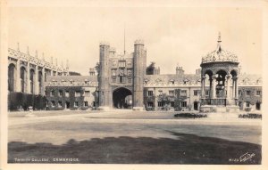 Cambridge England 1940s RPPC Real Photo Postcard Trinity College