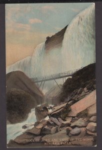 New York NIAGARA FALLS - Rock of Ages and Cave of the Winds, Luna Falls - DB