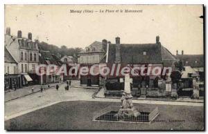 Postcard Old Mouy Place And The Monument