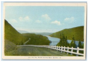 c1940's Lac Ha Ha Route Grande Baie Quebec Canada Vintage Unposted Postcard