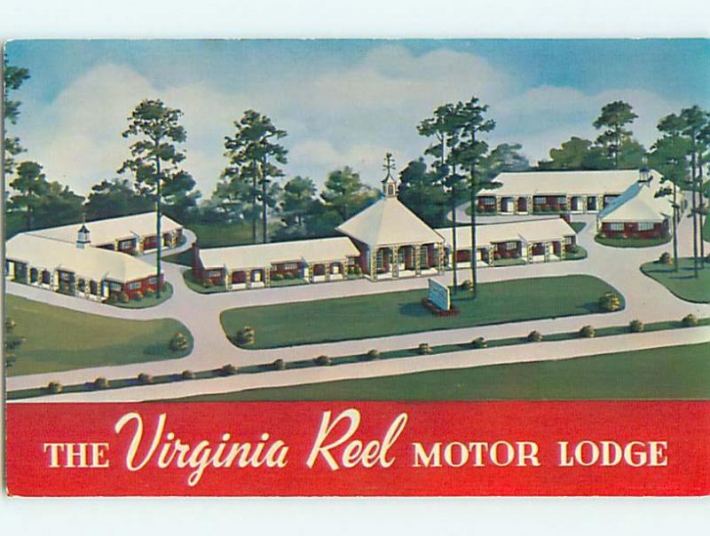 Unused 1950's VIRGINIA REEL MOTOR LODGE MOTEL South Norfolk Virginia VA u7119-33