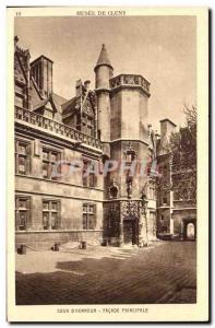 Musee de Cluny Old Postcard Court & # 39honneur main Facade