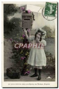 Old Postcard Fun Children Mailbox