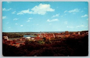 Moline, Illinois Skyline - 1970 - Postcard