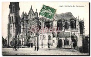 Old Postcard The cathedral Senlis